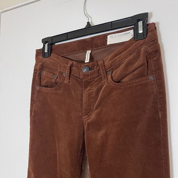 Rag & Bone Elephant Bell Corduroy Pants Cognac brown size US 24 - Picture 5 of 7